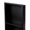 Alfi Brand 12 x 24 Black Matte SS Vertical Dbl Shelf Bath Shower Niche ABNC1224-BLA - alternate 2